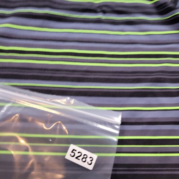 Asics Pullover Mens XL Striped Long Sleeve 1/4 Zip Athletic Running Soft - Picture 8 of 8